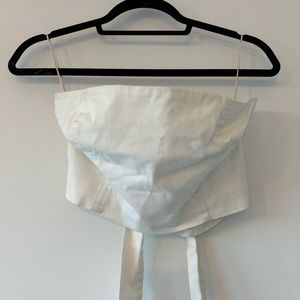 Aritzia Wilfred strapless crop top